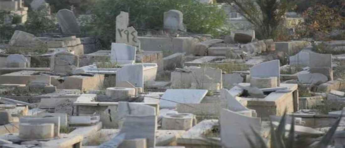 انتشار أمني روسي في محيط مقبرة الشهداء في مخيم اليرموك، والأهالي ممنوعين من زيارتها
