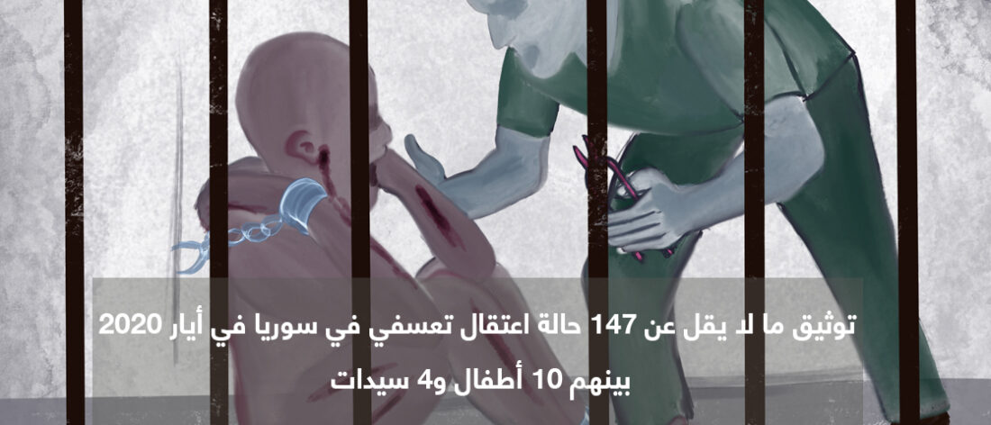 الشبكة السورية توثّق اعتقال 147 شخصاً في سوريا خلال أيار 2020