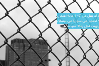 الشبكة السورية 147 حالة اعتقال تعسفي في سوريا خلال نيسان 2021